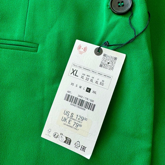 New Zara Blazer Size XL - Picture 3 of 3